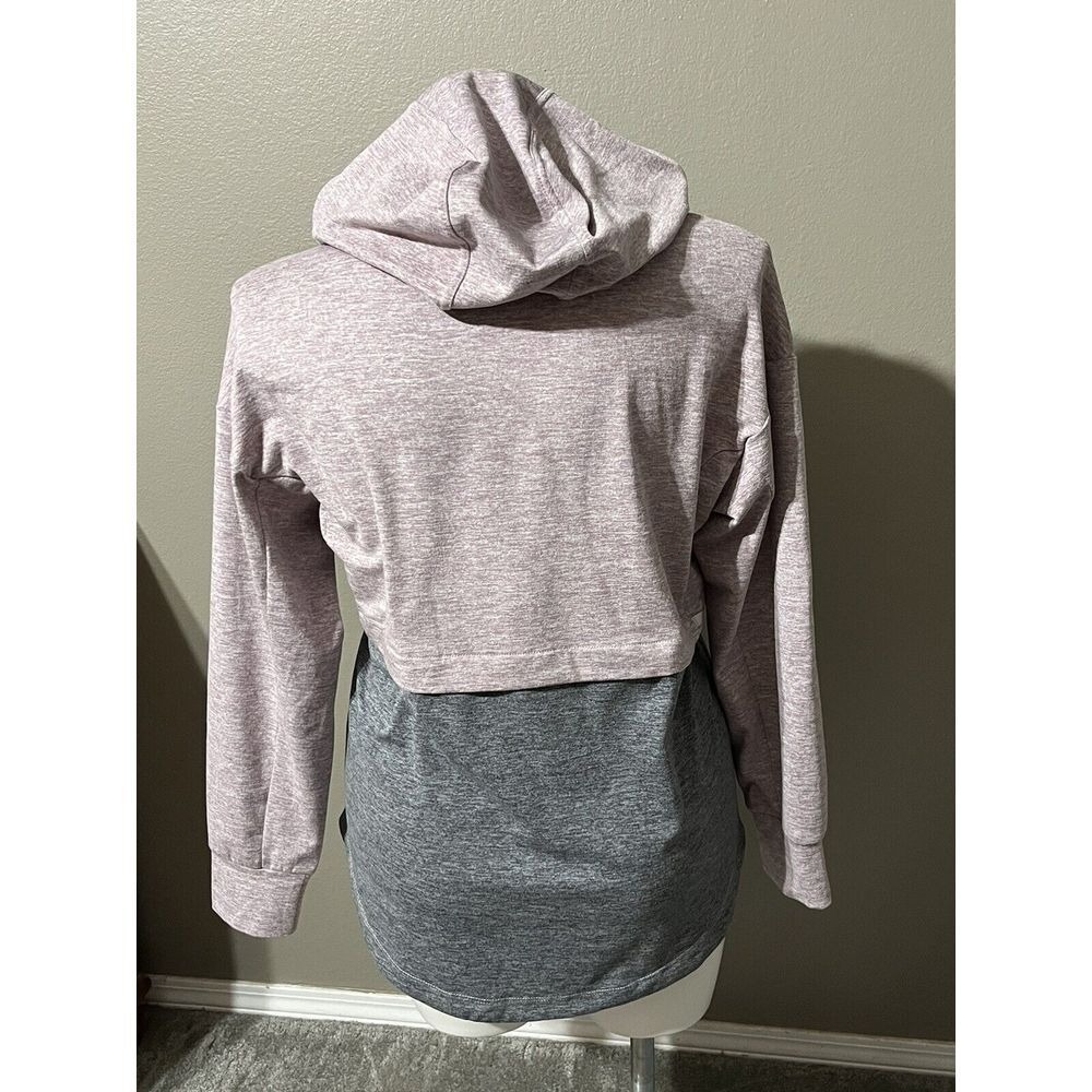 Tangerine Athletic Pullover Hoodie Long Sleeve Womens Size‎ Large Purple Gray - Picture 2 of 5